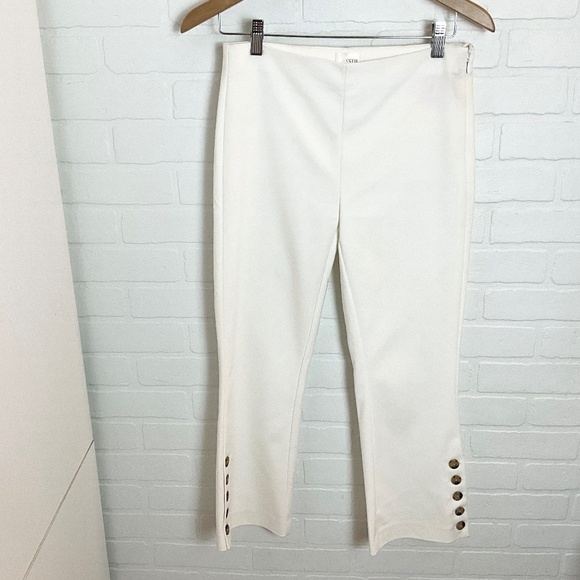 NWT Ecru Ankle Sailor Trousers Pants Off-White/Vanilla/Cream Flare Sz 4 or 6 - Picture 2 of 13